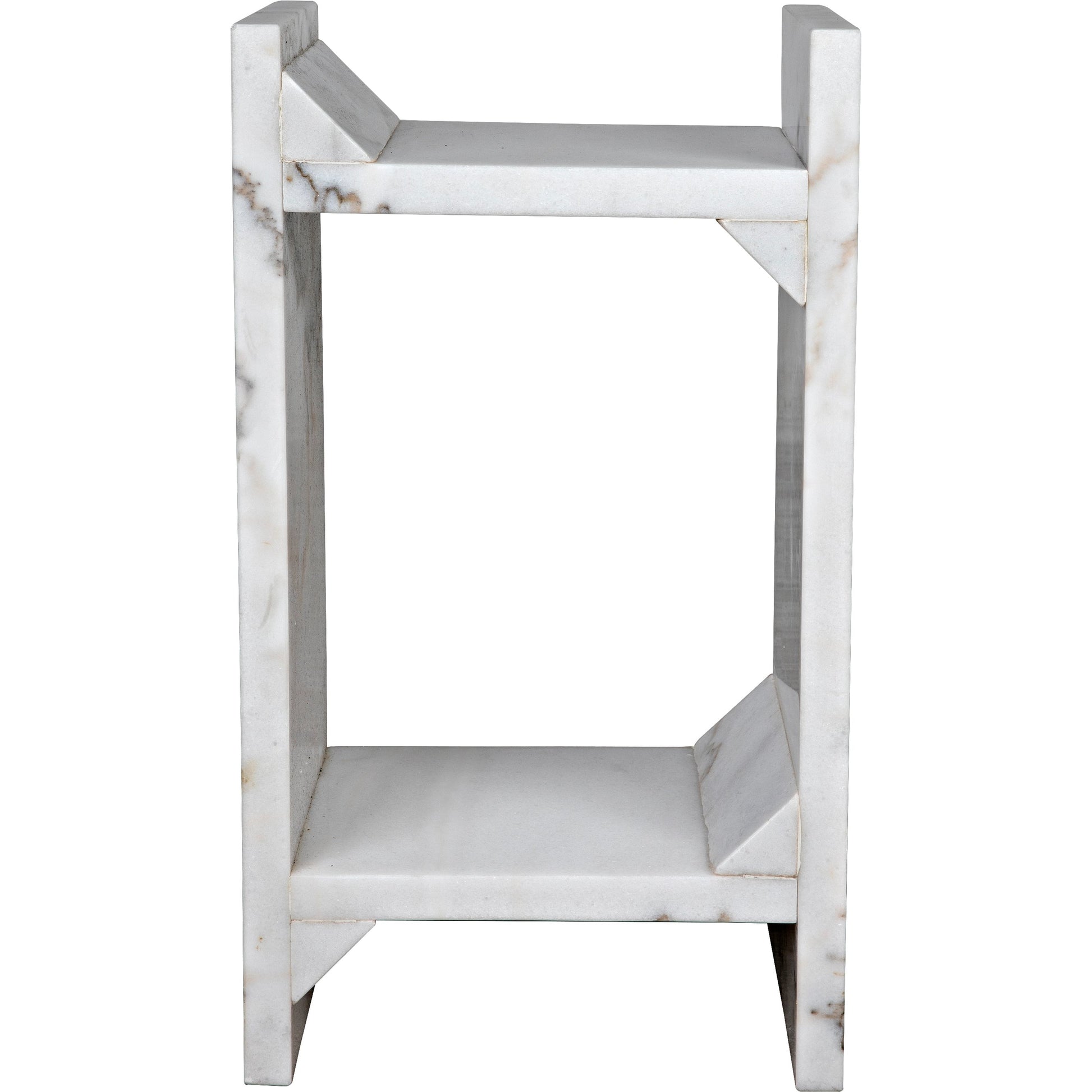 Easton Side Table by Noir in black marble. Made from marble in a modern style.