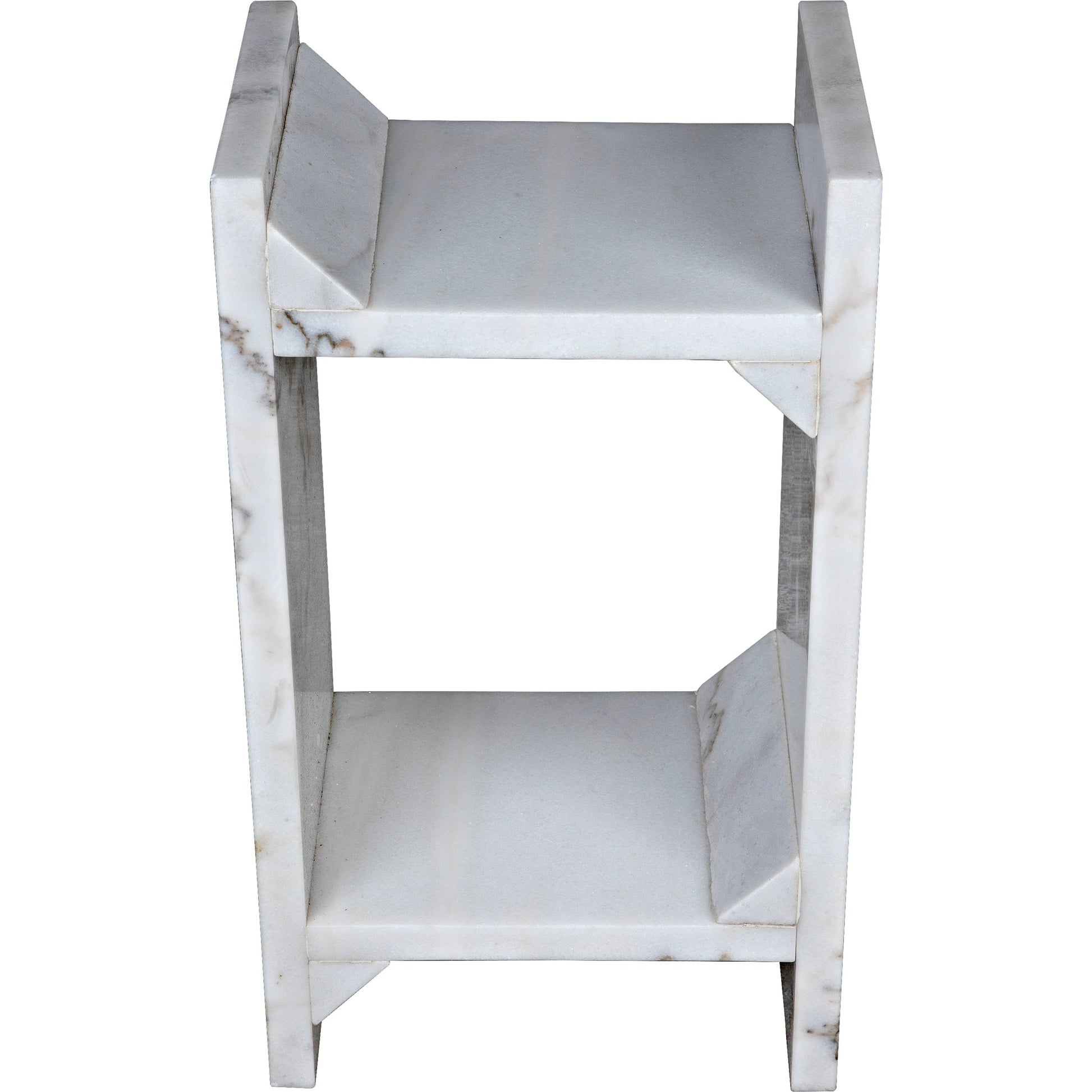 Easton Side Table by Noir in black marble. Made from marble in a modern style.