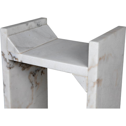 Easton Side Table by Noir in black marble. Made from marble in a modern style.