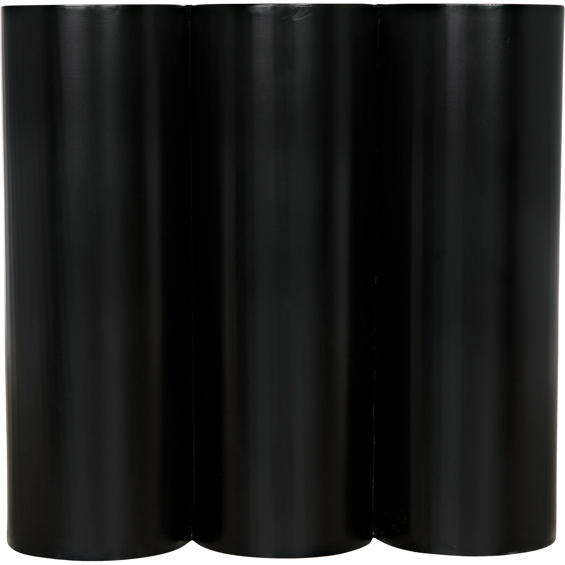 Bast Side Table by Noir in matte black. Made from industrial steel in a modern style.