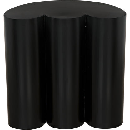 Bast Side Table by Noir in matte black. Made from industrial steel in a modern style.