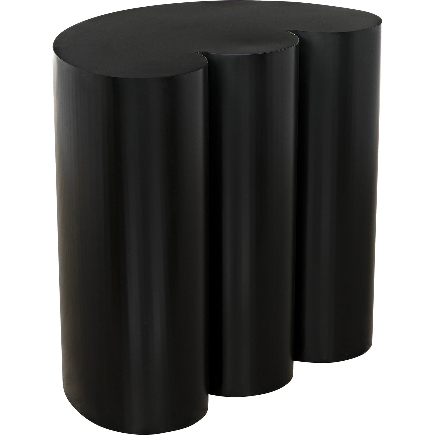 001 SI-1975439 | Primary Silo | Bast Side Table by Noir in matte black. Made from industrial steel in a modern style.