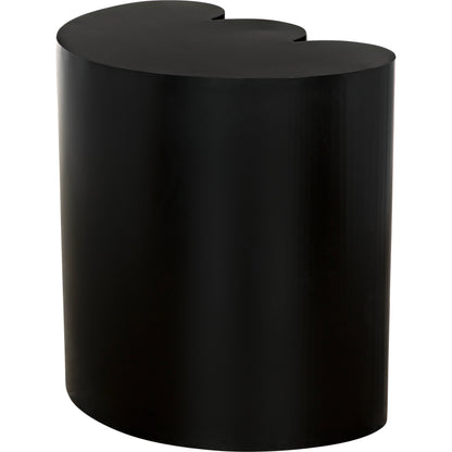 Bast Side Table by Noir in matte black. Made from industrial steel in a modern style.