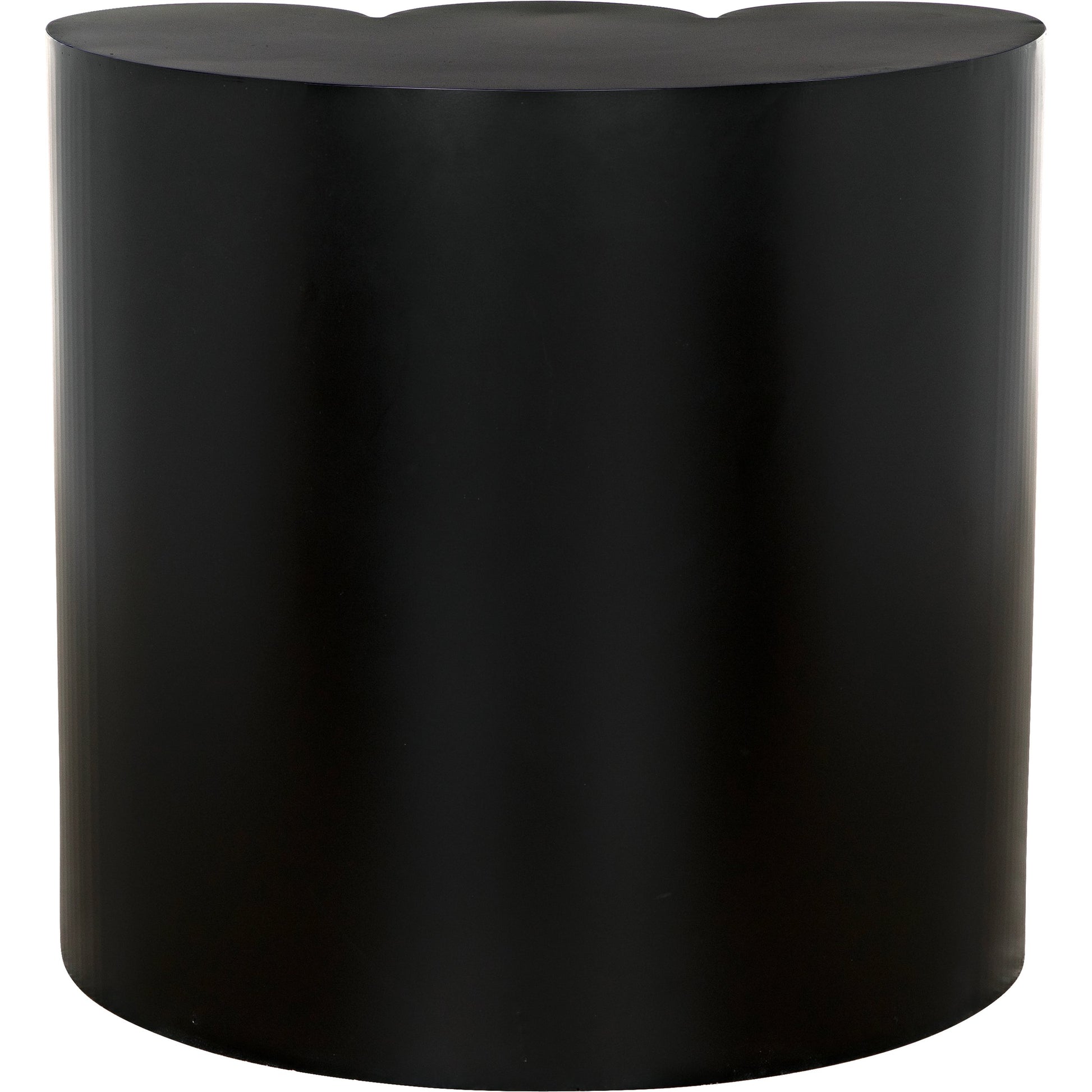 Bast Side Table by Noir in matte black. Made from industrial steel in a modern style.