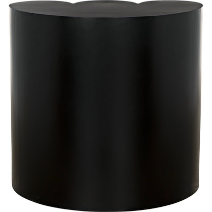 Bast Side Table by Noir in matte black. Made from industrial steel in a modern style.