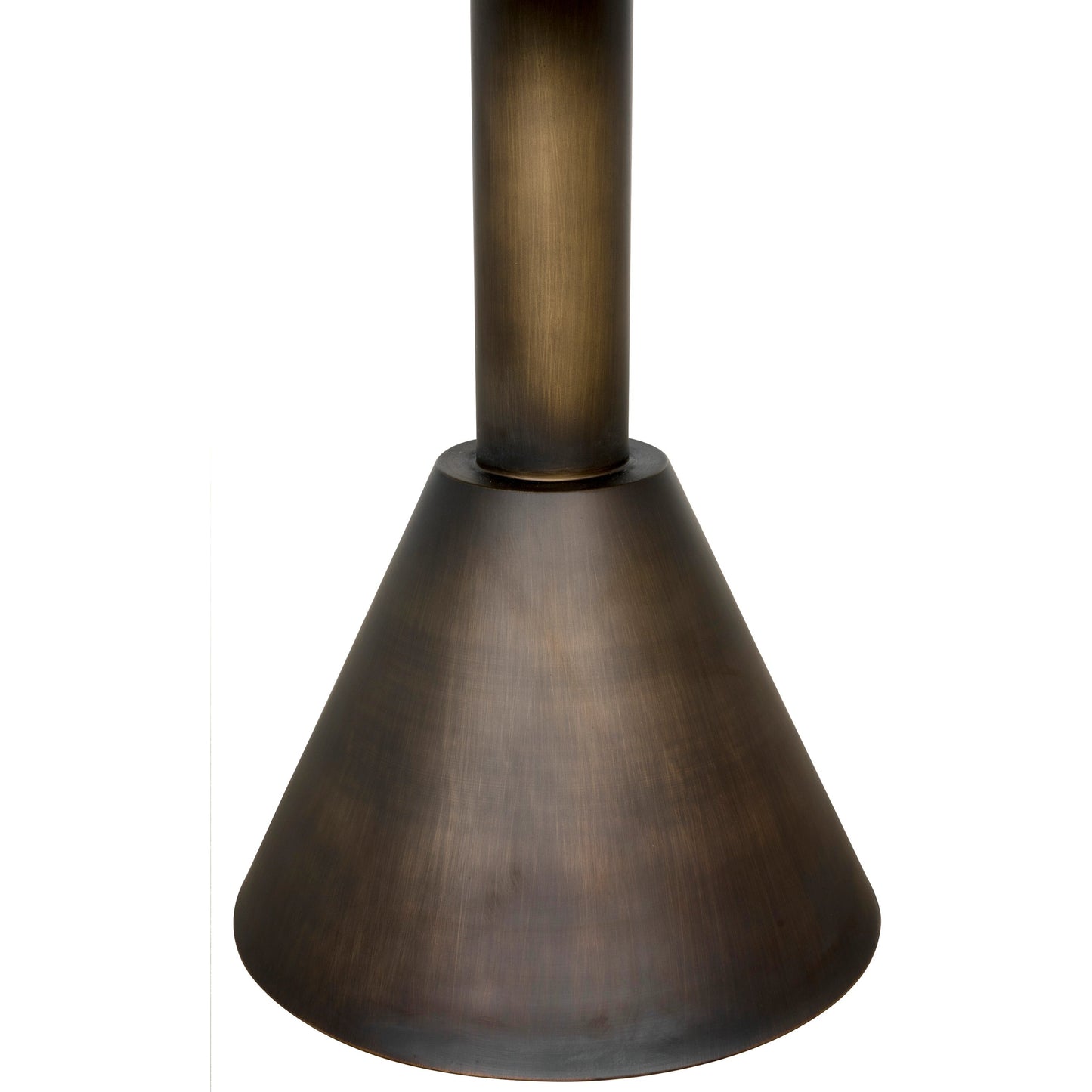 003 SI-1975474 | Closeup | Joseph Side Table by Noir in aged brass. Made from industrial steel and white marble in a modern style.