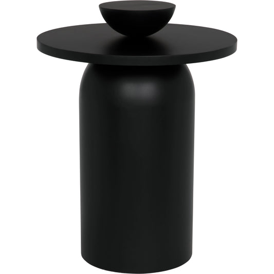 Arabella Side Table by Noir in matte black. Made from industrial steel in a modern style.