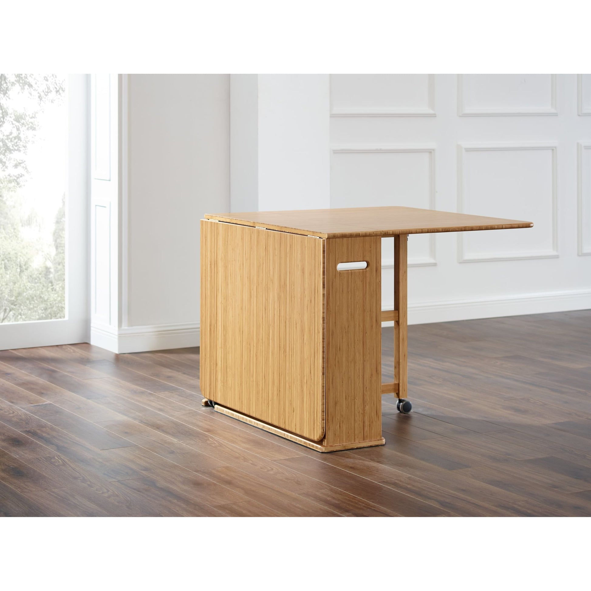 Linden Gateleg Table by Greenington in caramelized. Made from 100% bamboo in a modern style.