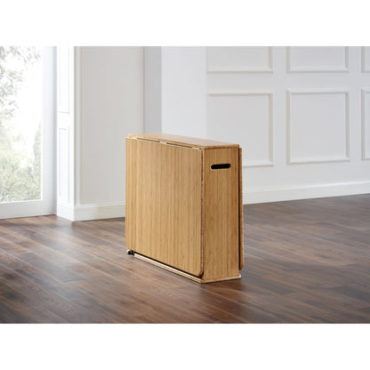 Linden Gateleg Table by Greenington in caramelized. Made from 100% bamboo in a modern style.