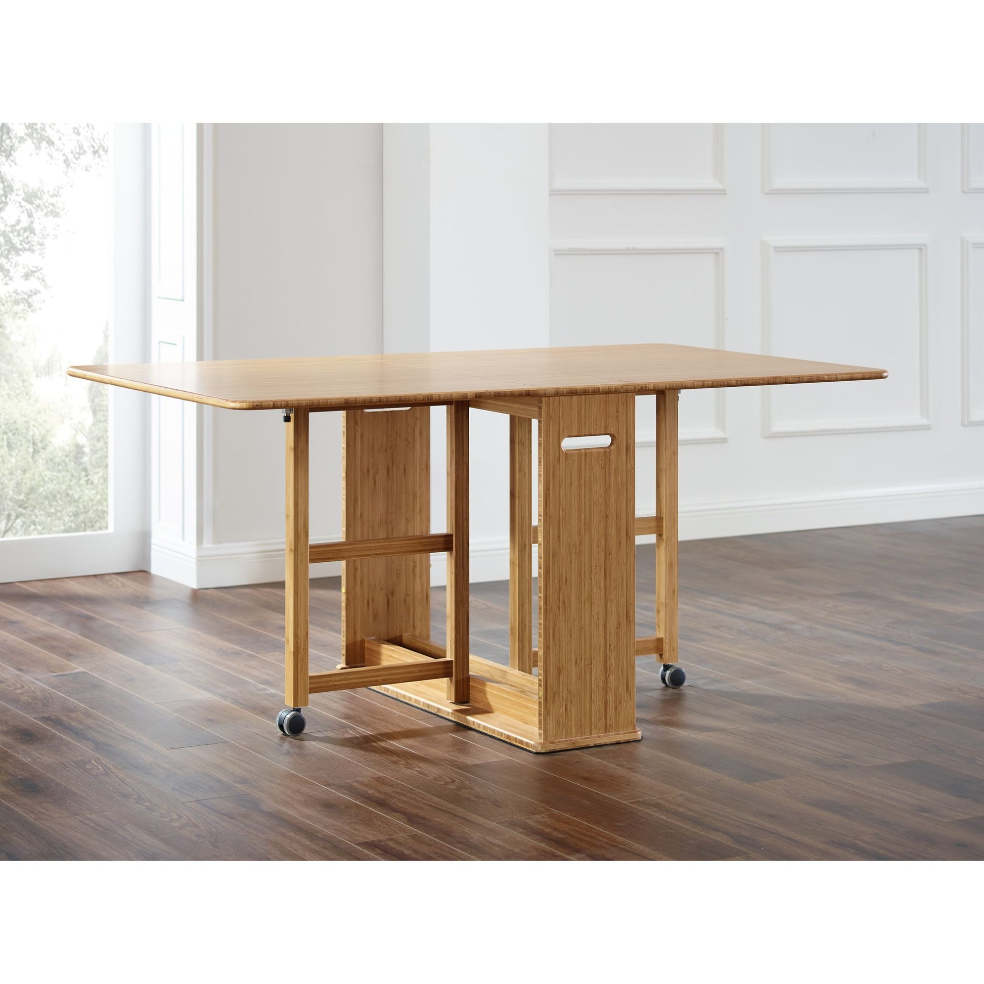 Linden Gateleg Table by Greenington in caramelized. Made from 100% bamboo in a modern style.
