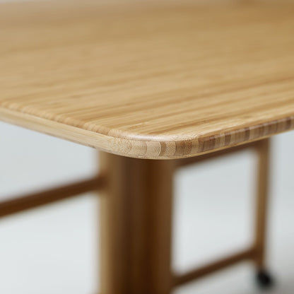 Linden Gateleg Table by Greenington in caramelized. Made from 100% bamboo in a modern style.