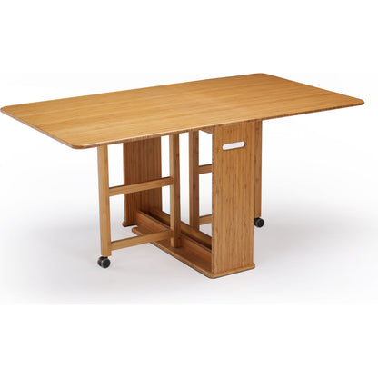 Linden Gateleg Table by Greenington in caramelized. Made from 100% bamboo in a modern style.