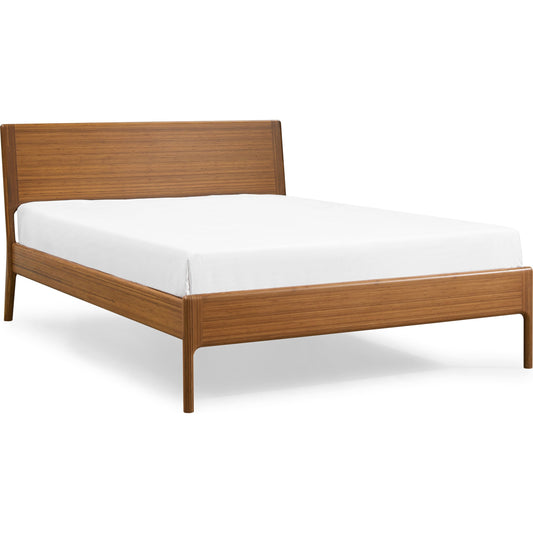 Ventura Platform Bed by Greenington in amber. Made from solid moso bamboo in a modern style.