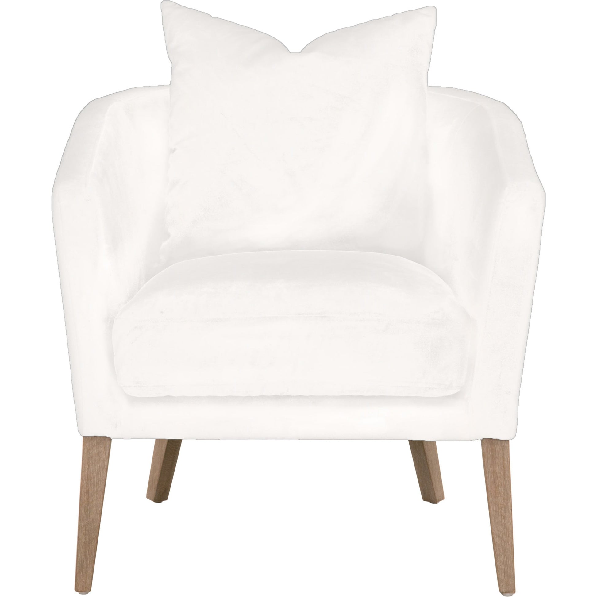 Gordon Club Chair by Essentials For Living in pearl and natural gray, livesmart peyton-pearl. Made from solid oak, 98% polyester, 2% nylon in a transitional style.