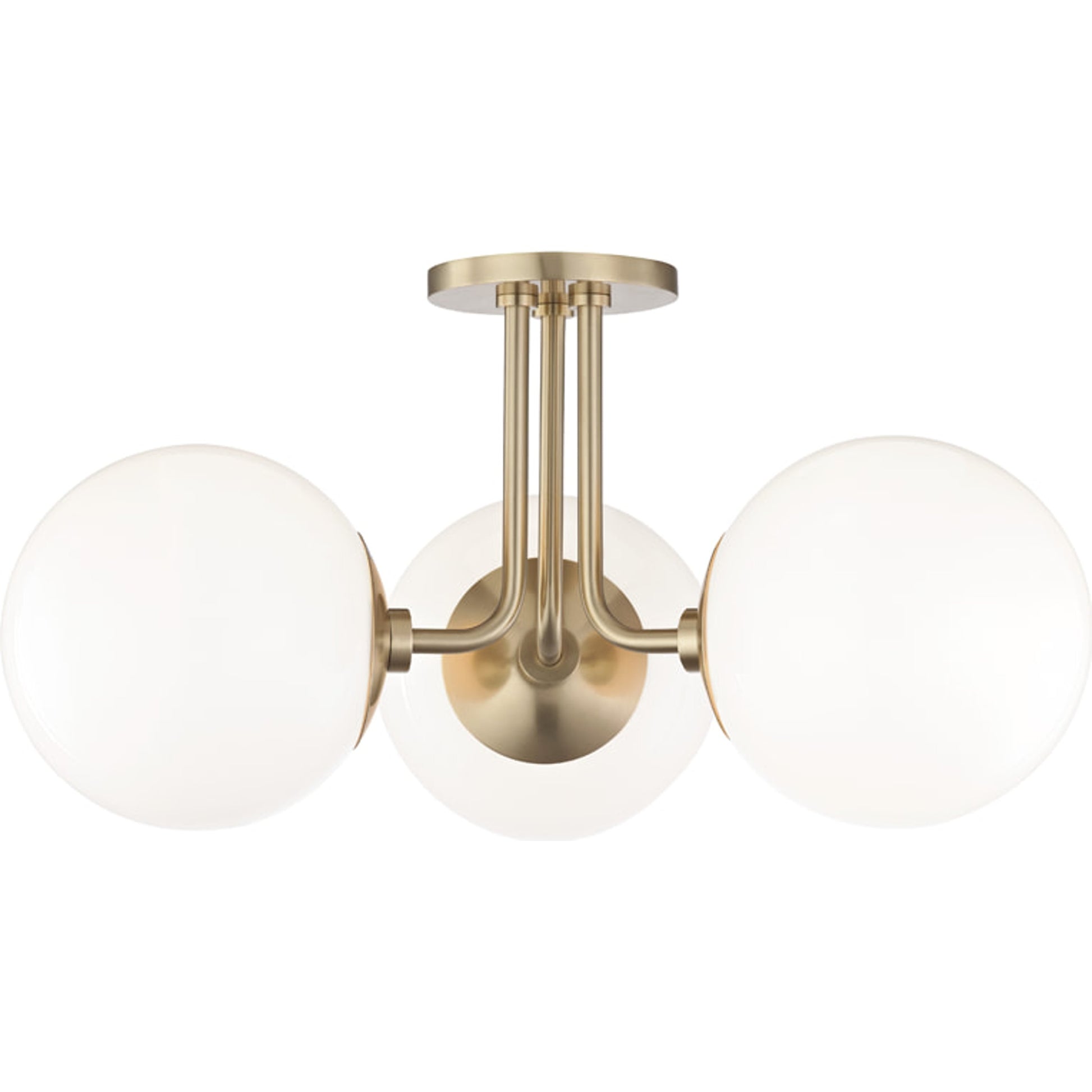 Stella Semi Flush by Mitzi. Made from steel in a transitional style.