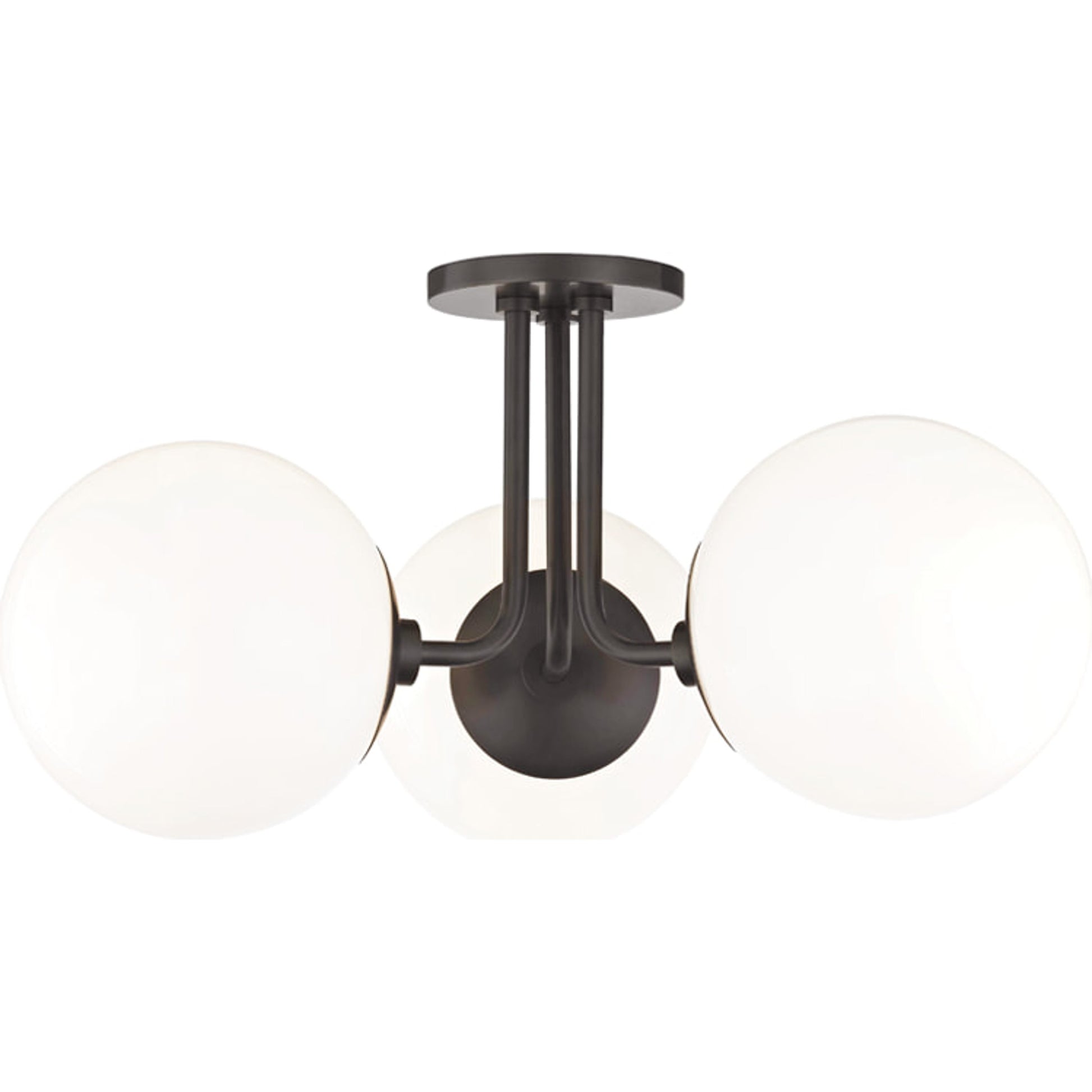 Stella Semi Flush by Mitzi. Made from steel in a transitional style.
