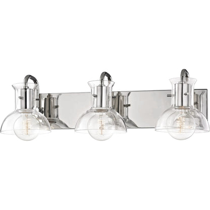 Riley Bath Bracket Light by Mitzi. Made from steel in a modern style.