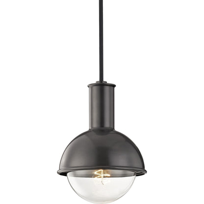 Riley 1 Light Pendant by Mitzi. Made from steel in a modern style.