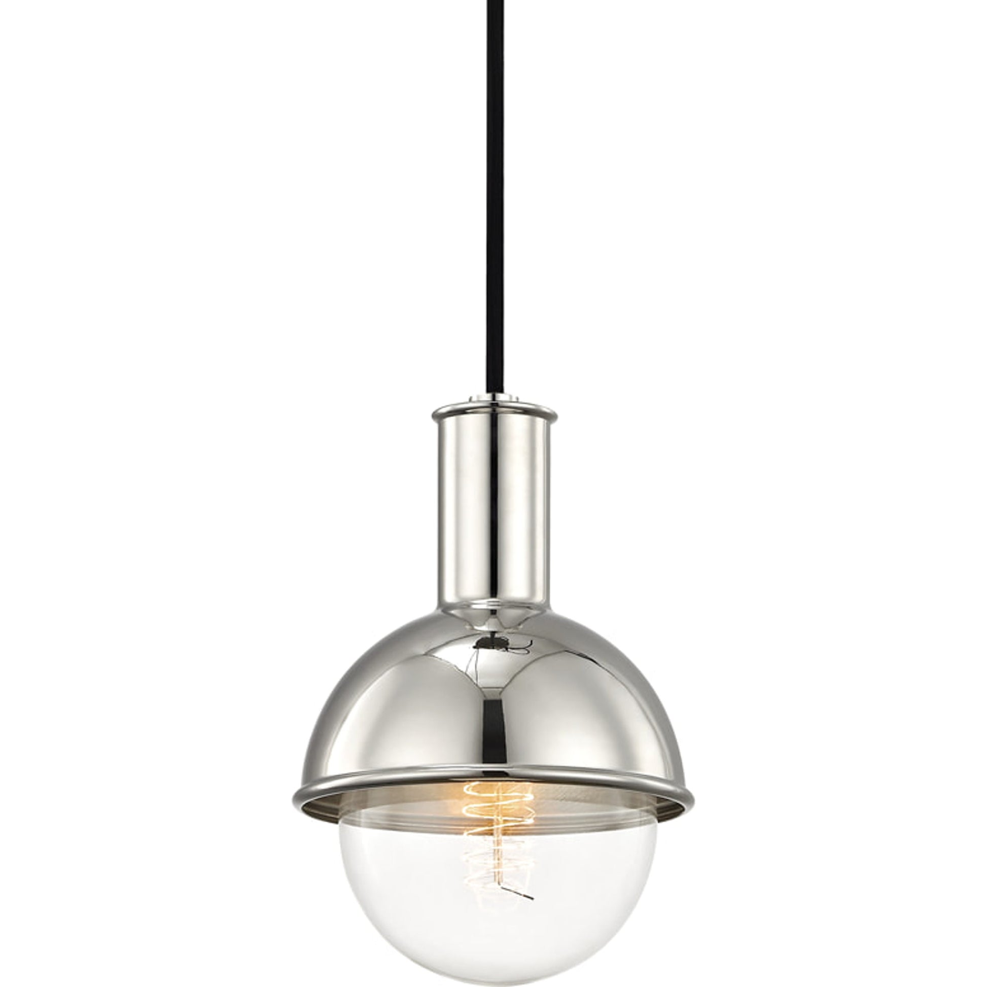 Riley 1 Light Pendant by Mitzi. Made from steel in a modern style.