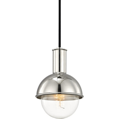 Riley 1 Light Pendant by Mitzi. Made from steel in a modern style.