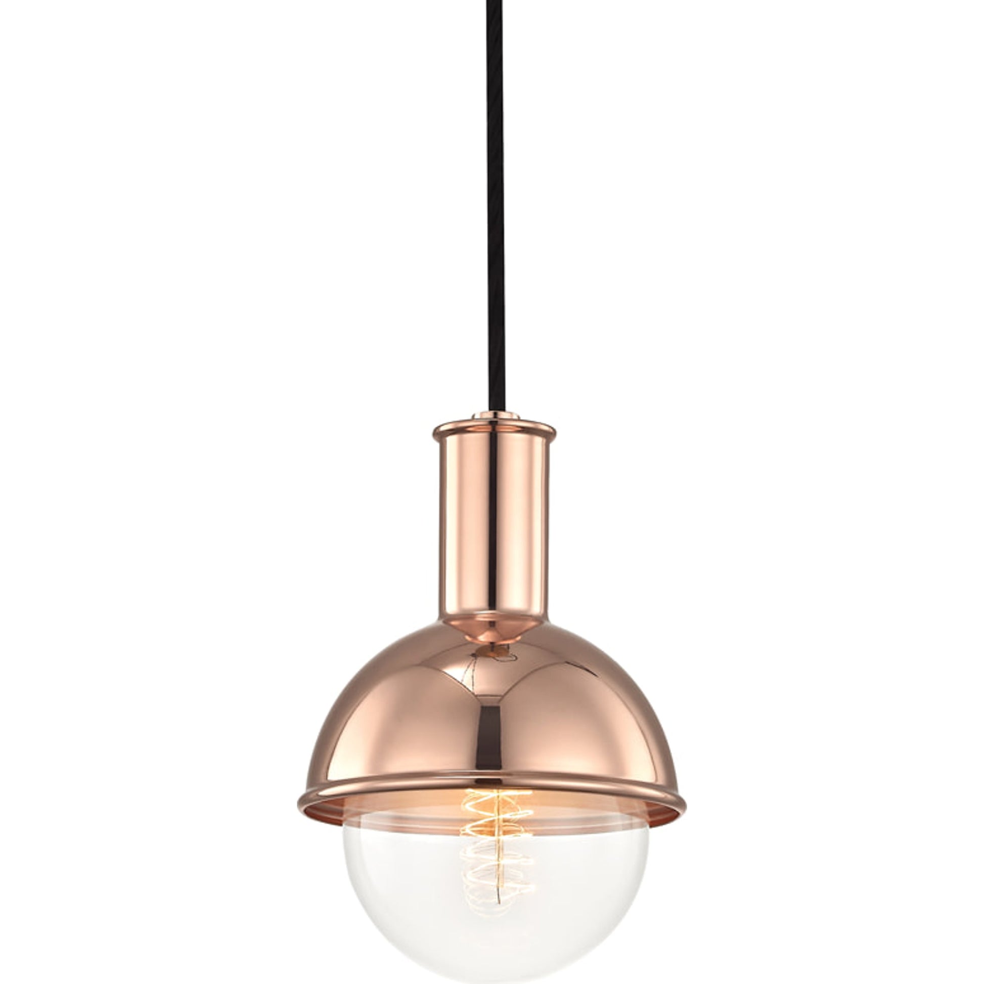 Riley 1 Light Pendant by Mitzi. Made from steel in a modern style.