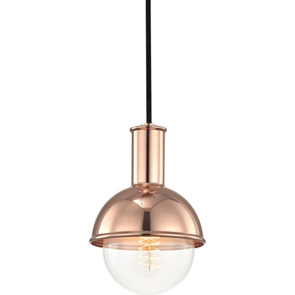 Riley 1 Light Pendant by Mitzi. Made from steel in a modern style.