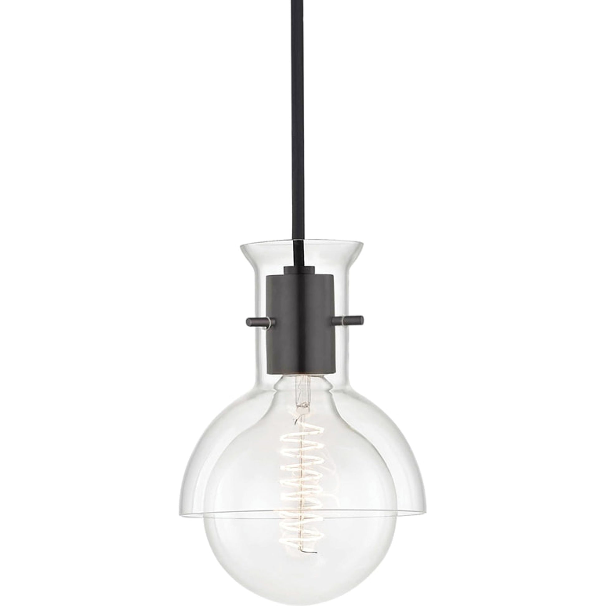 Riley 1 Light Pendant by Mitzi. Made from steel in a modern style.