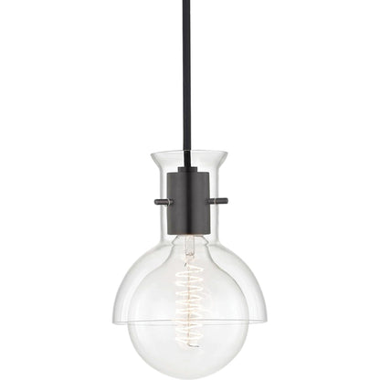 Riley 1 Light Pendant by Mitzi. Made from steel in a modern style.