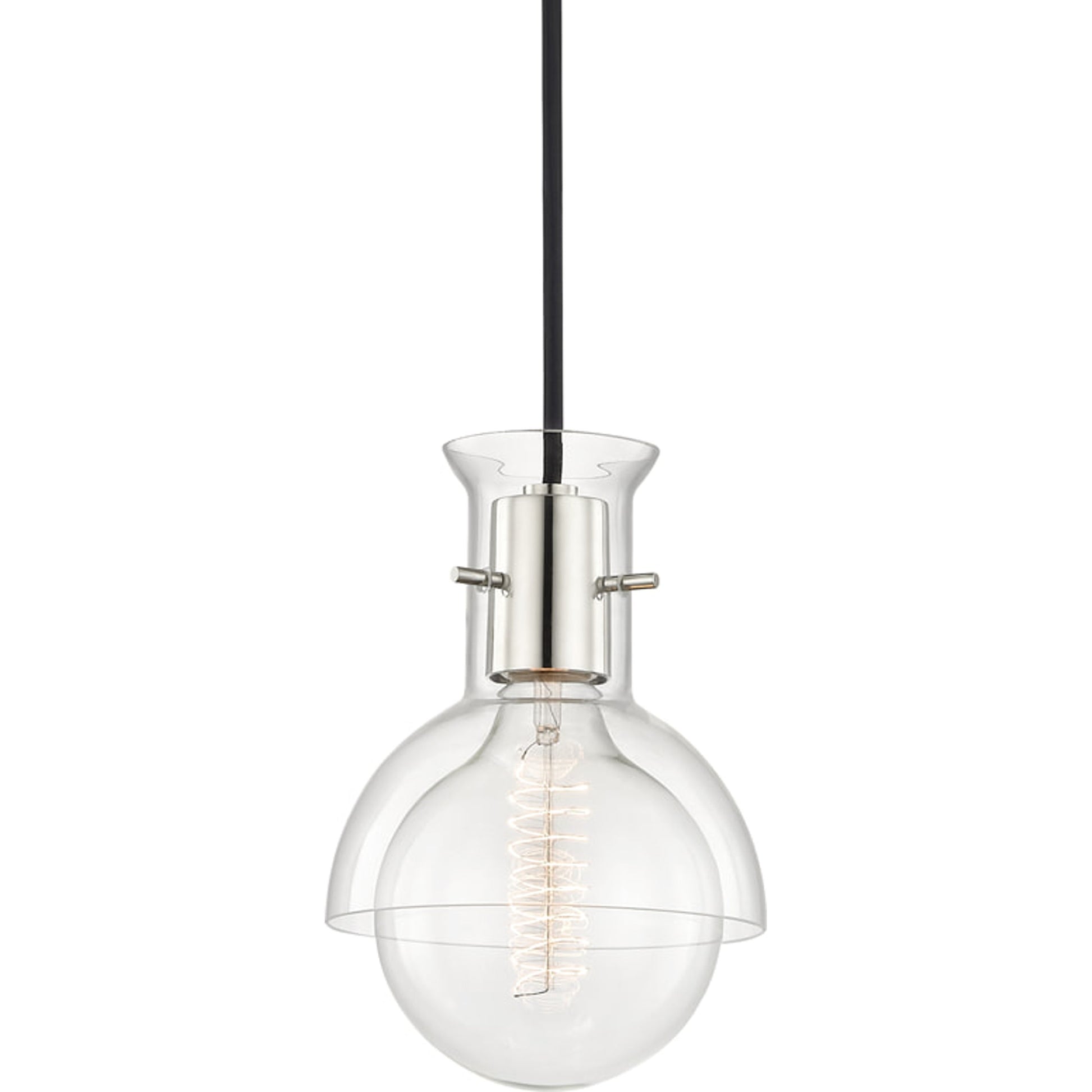 Riley 1 Light Pendant by Mitzi. Made from steel in a modern style.