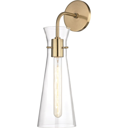 Anya Wall Sconce by Mitzi. Made from steel in a modern style.