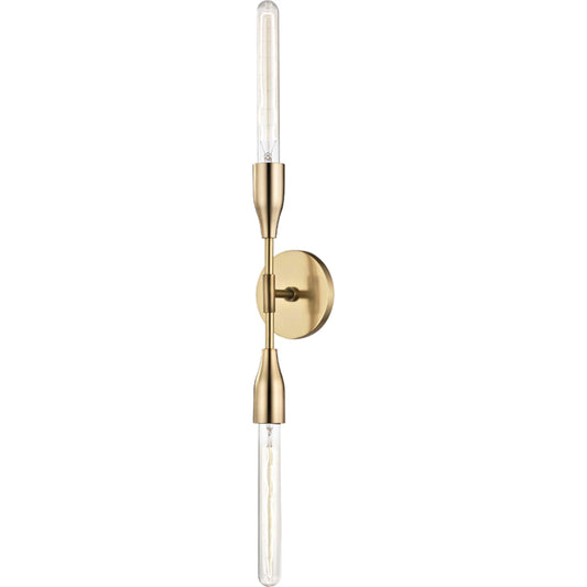Tara Wall Sconce by Mitzi. Made from steel in a modern style.