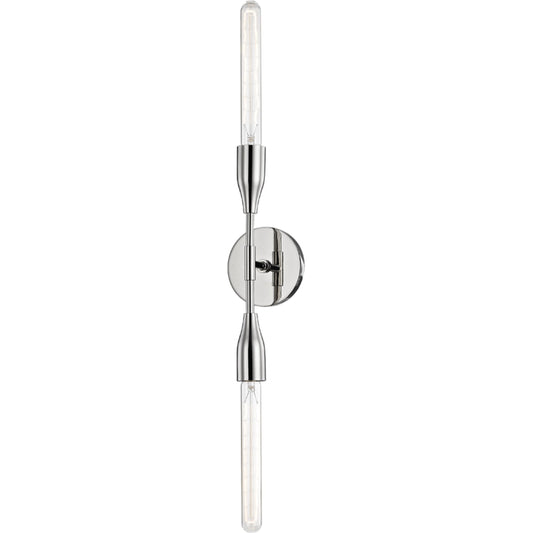 Tara Wall Sconce by Mitzi. Made from steel in a modern style.