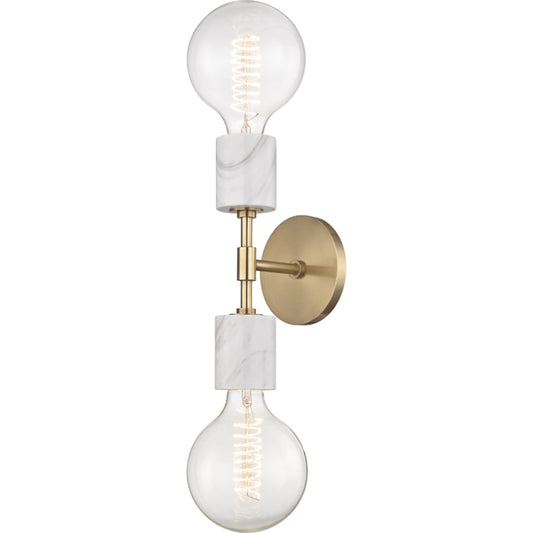 Asime Wall Sconce by Mitzi. Made from steel in a modern style.