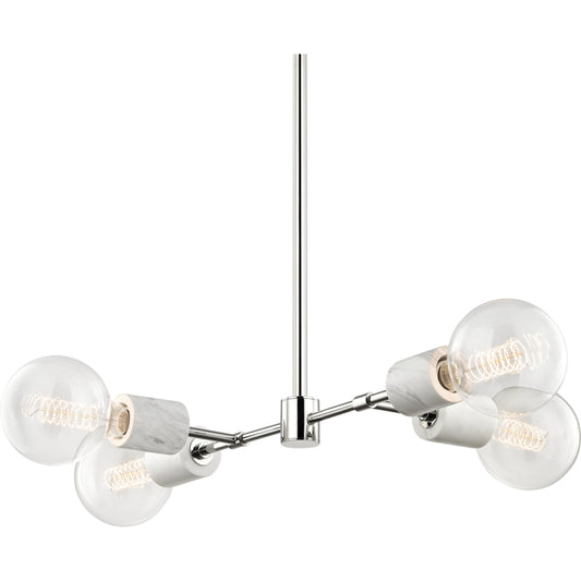 Asime Pendant by Mitzi in polished nickel. Made from steel in a modern style.