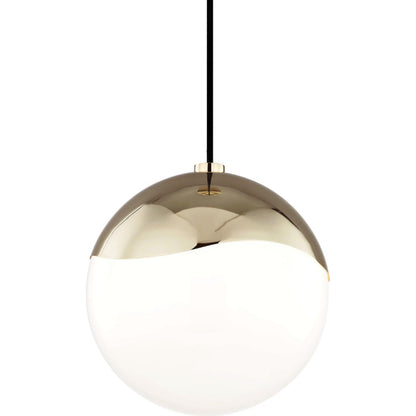 Ella Pendant Light by Mitzi in polished nickel. Made from steel in a modern style.