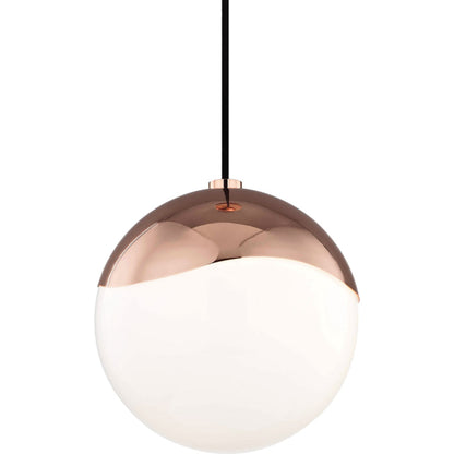 Ella Pendant Light by Mitzi in polished nickel. Made from steel in a modern style.