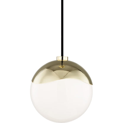 Ella Pendant Light by Mitzi in polished nickel. Made from steel in a modern style.