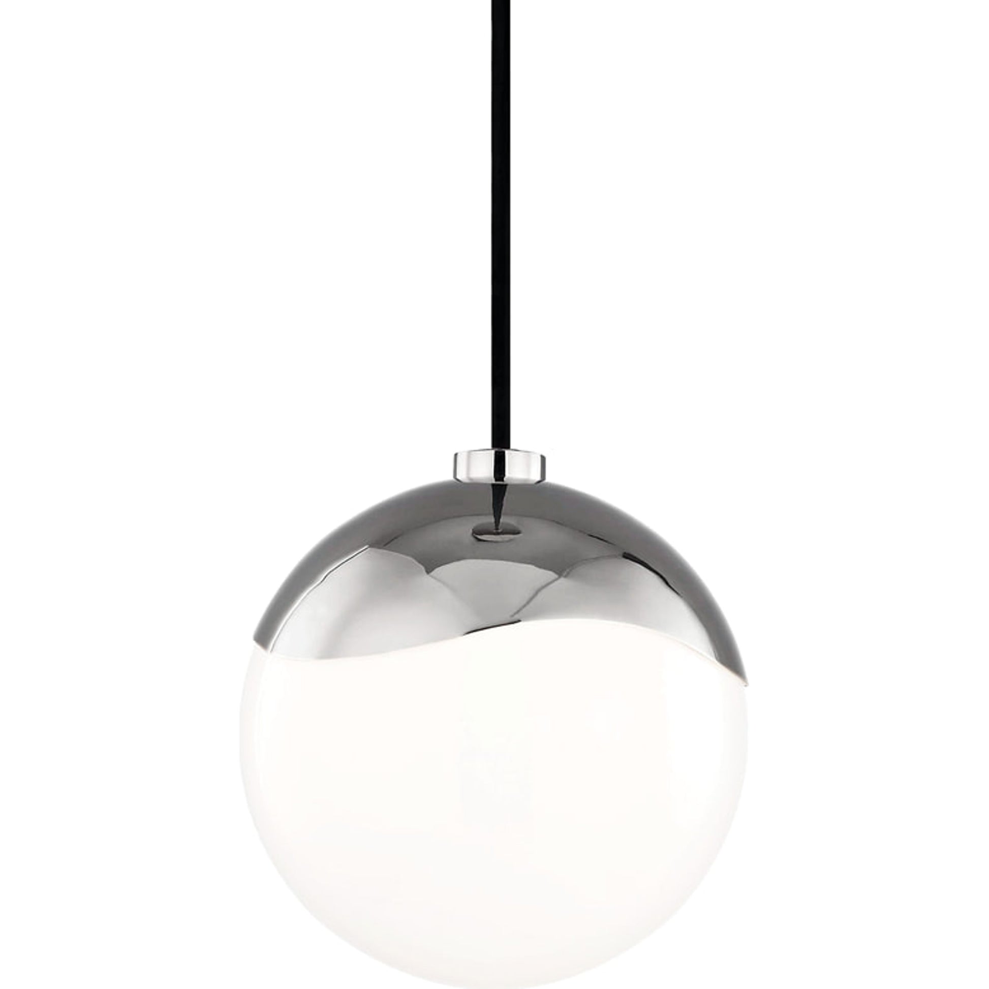 Ella Pendant Light by Mitzi in polished nickel. Made from steel in a modern style.