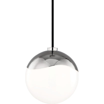 Ella Pendant Light by Mitzi in polished nickel. Made from steel in a modern style.