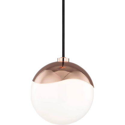 Ella Pendant Light by Mitzi in polished nickel. Made from steel in a modern style.