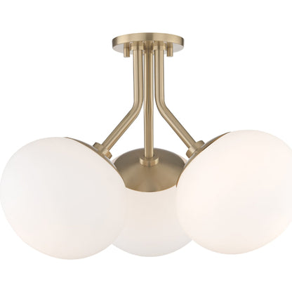 Estee Semi Flush by Mitzi. Made from steel in a modern style.
