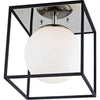 Polished Nickel, Black / 7.50" x 7.25", White