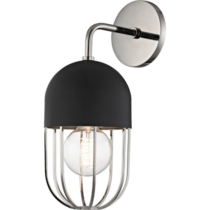 Haley Wall Sconce by Mitzi. Made from steel in a modern style.