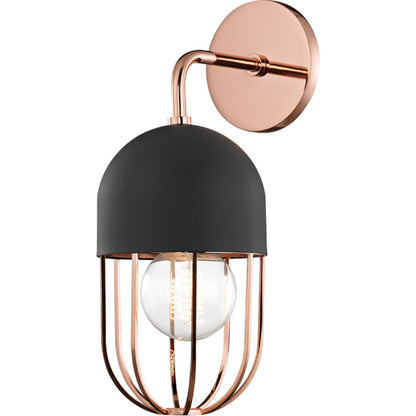 Haley Wall Sconce by Mitzi. Made from steel in a modern style.