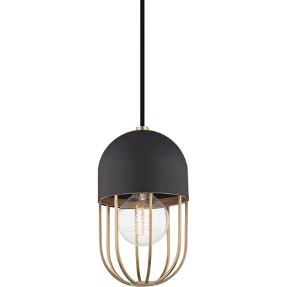 Haley 1 Light Pendant by Mitzi. Made from steel in a modern style.