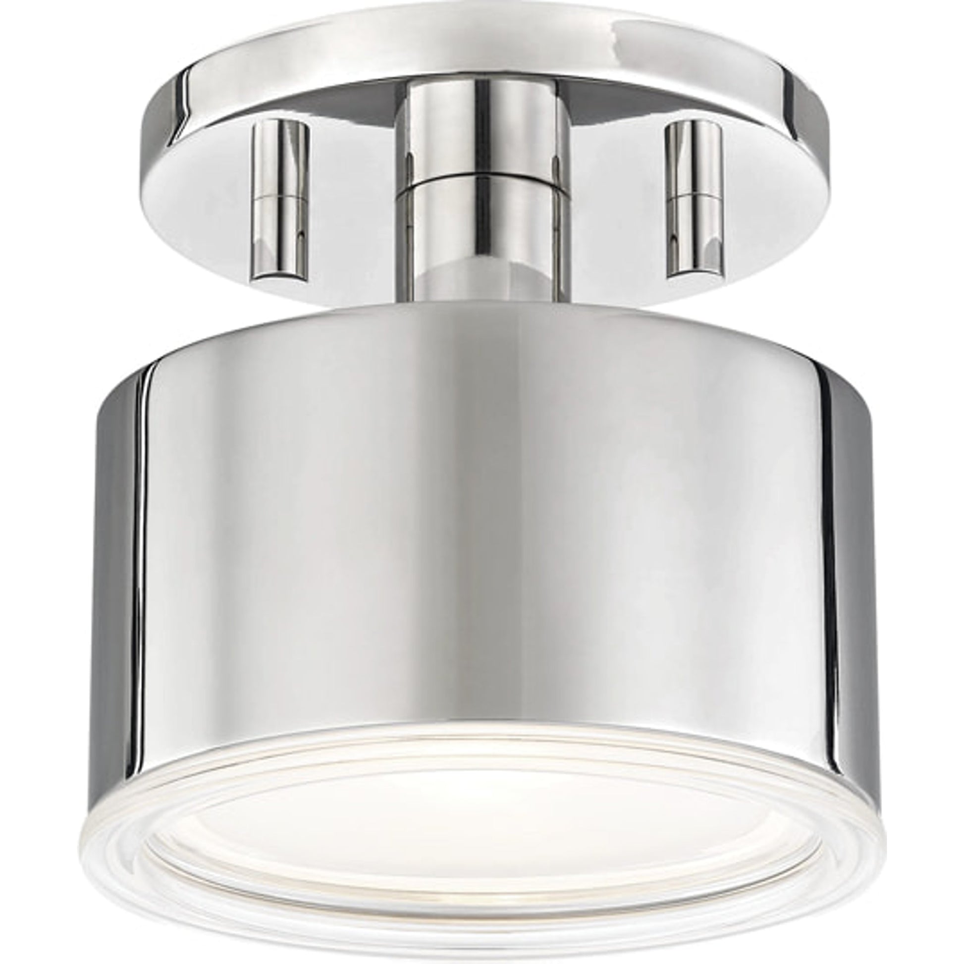 Nora Flush Mount by Mitzi in aged brass. Made from steel in a modern style.