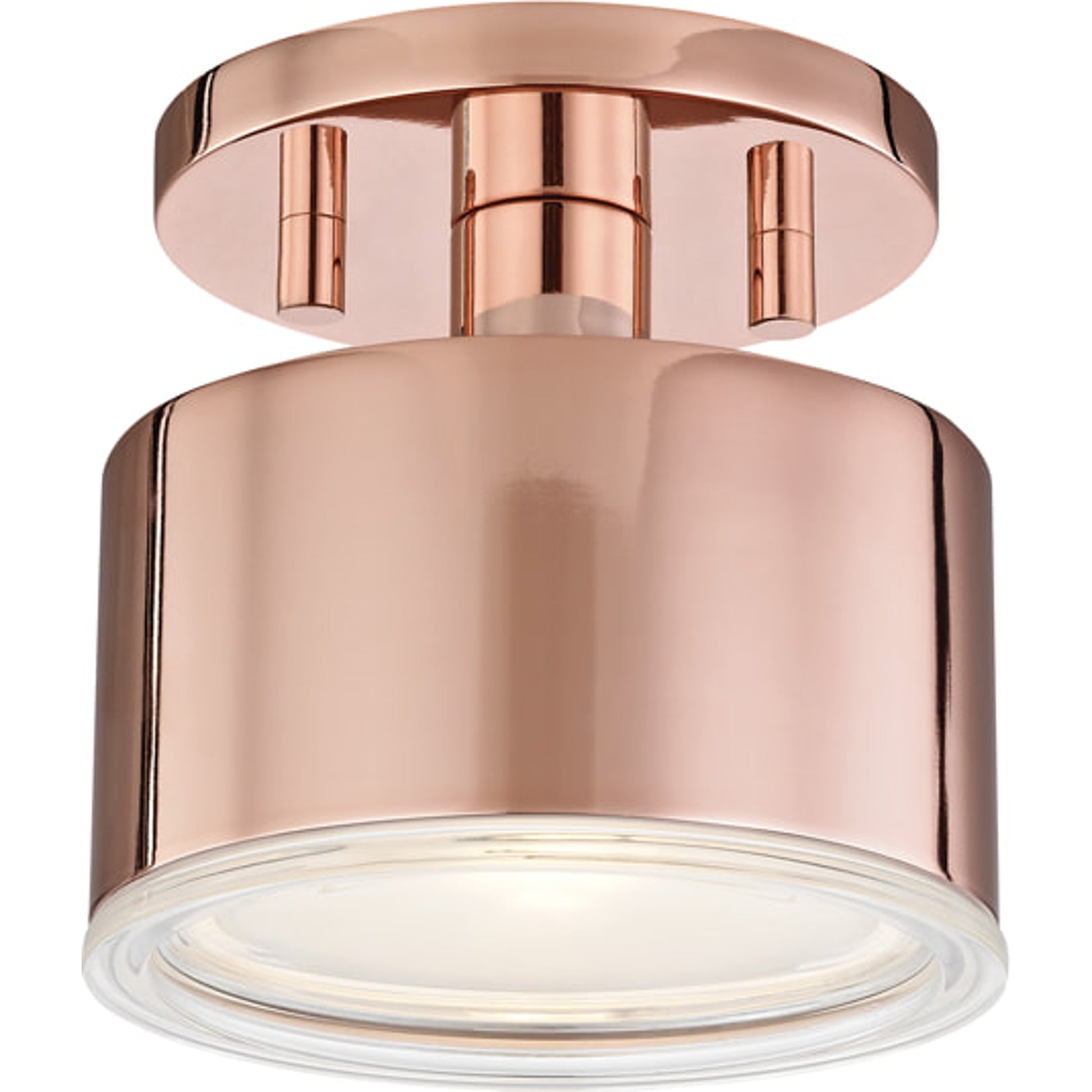 Nora Flush Mount by Mitzi in aged brass. Made from steel in a modern style.
