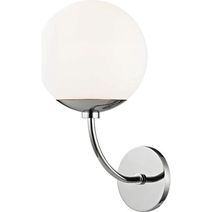 Carrie Wall Sconce by Mitzi in aged brass. Made from steel in a modern style.