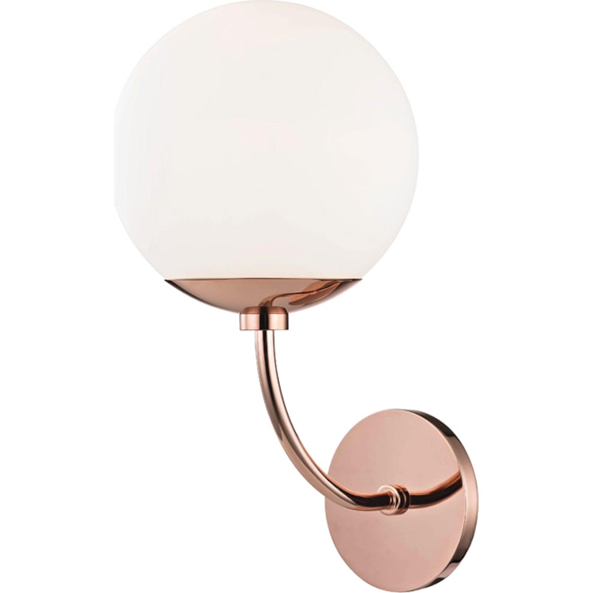 Carrie Wall Sconce by Mitzi in aged brass. Made from steel in a modern style.