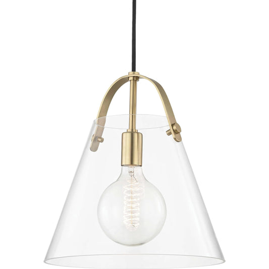 Karin Pendant by Mitzi. Made from steel in a modern style.